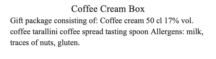 Coffee Cream Box