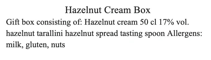 Hazelnut Cream Box
