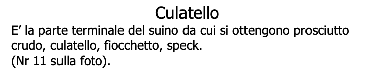 Fiocco/Culatello