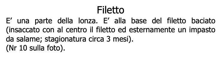 Fillet (Filone) Seasoned