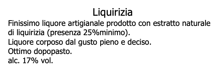 Liquore di Liquirizia