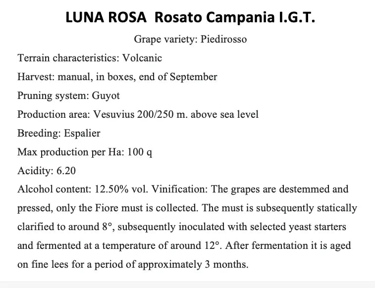 Luna Rosa Rosato Campania IGT