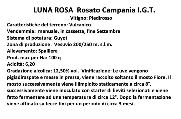 Luna Rosa Rosato Campania IGT