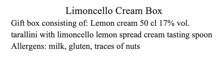 Lemon Cream Box