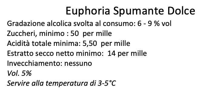 Euphoria  Spumante  Dolce
