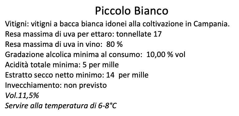 "Piccolo" White Sparkling